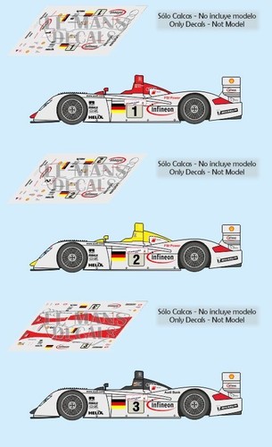 Decals audi lmp mans - audi,